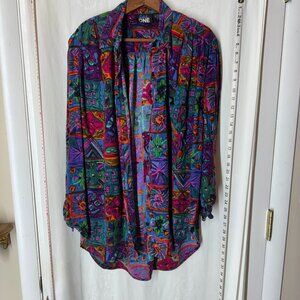 Vintage Vibrant Tropical Shirt